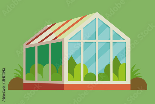 illustration of a house with a roof