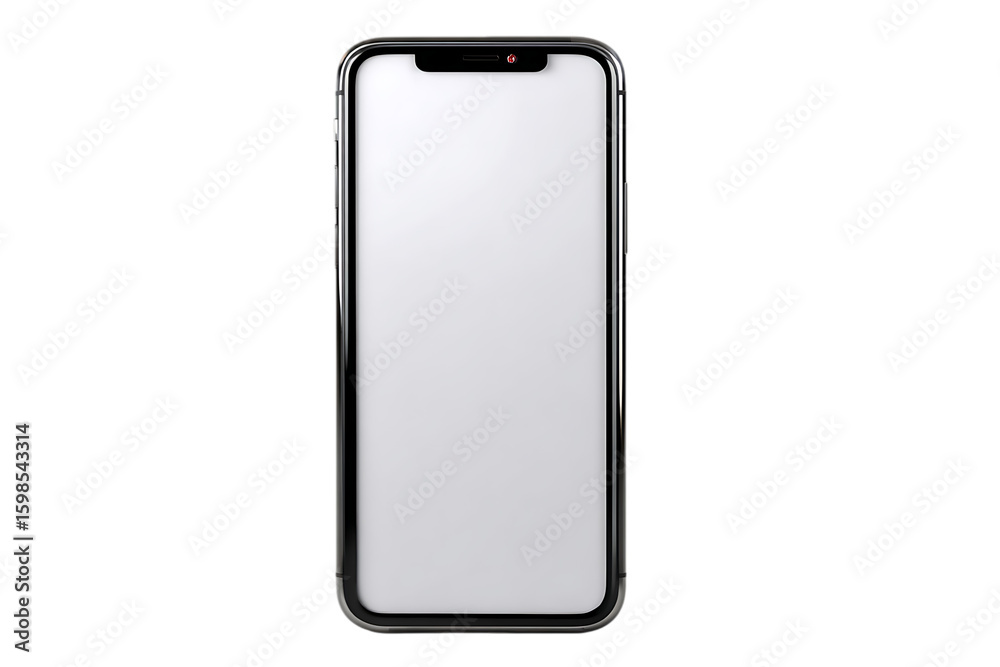 Modern smartphone isolated on transparent background Modern smartphone isolated on transparent background