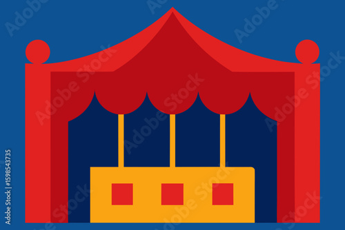circus tent vector illustration