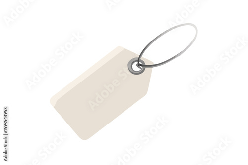 Blank price tag vector graphic for product pricing and retail promotions use