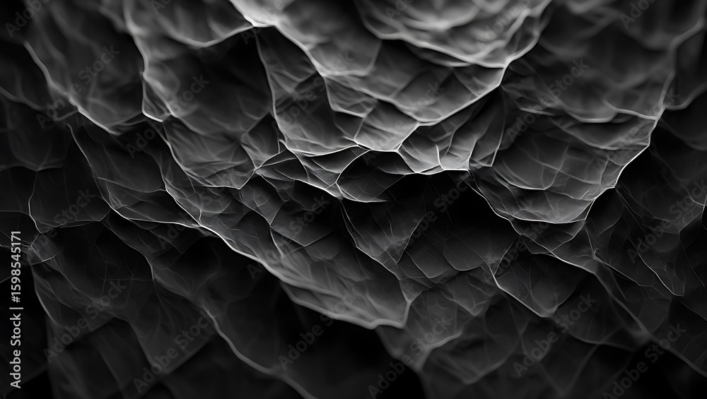 Fototapeta premium Abstract patterns with black and white hues, A captivating study of light and shadows in a modern and minimalist style