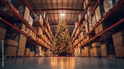 Christmas Tree Warehouse Storage.