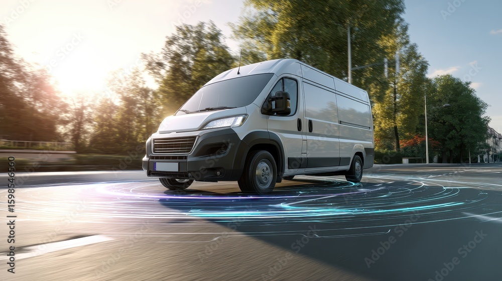 Fototapeta premium car on the road