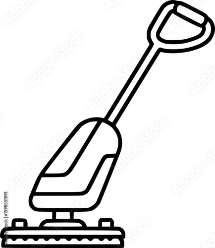 Minimalist floor scrubber icon design
