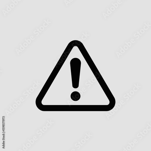 Warning Sign Symbol Exclamation Mark in a Triangle Indicating Caution and Potential Hazard