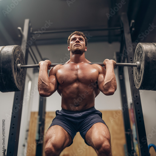 Man Doing Pullups at Gym