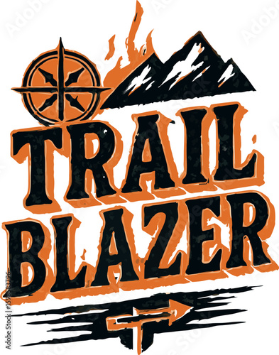 Trail Blazer Adventure Hiking Outdoor T-Shirt