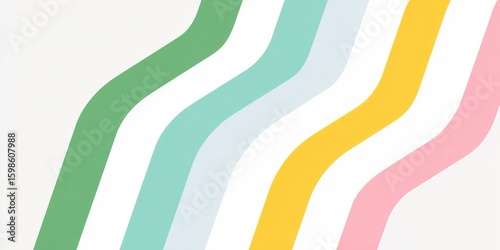 Colorful stripe pattern with a white background