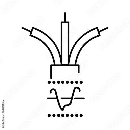 American Wire Gauge Icon. Vector Design