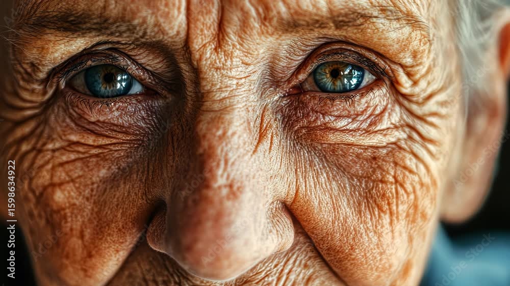 Old Face Close Up
