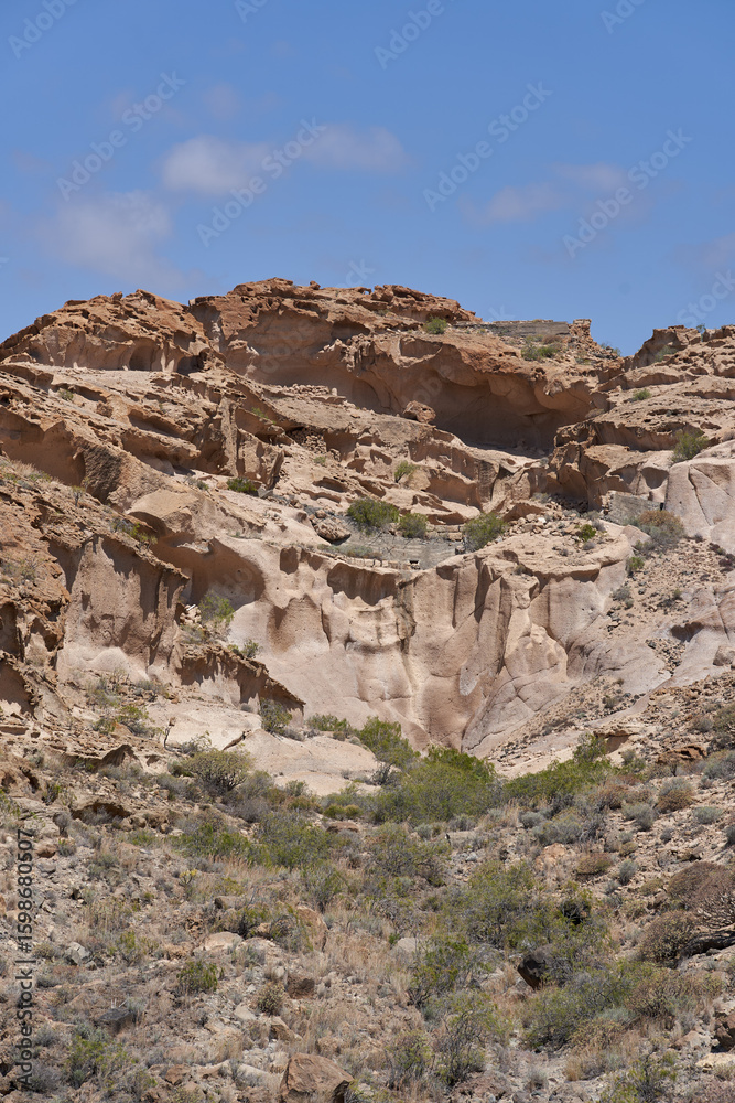 Fototapeta premium Los Derriscaderos rugged ravine landscape