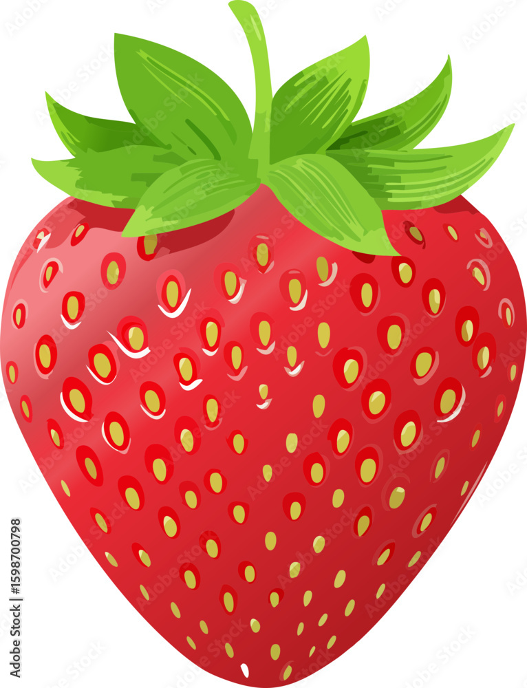 Obraz premium strawberry isolated on white background