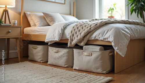 Space-Saving Under Bed Storage Boxes for Organized Bedroom