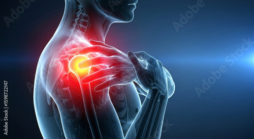Human Shoulder Pain Anatomy Medical Illustration human anatomy injury