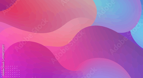 Abstract Gradient Waves Pink Purple Blue background