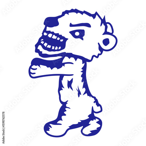 Bear Zombie Undead Halloween Horror Corpse Horror Monster