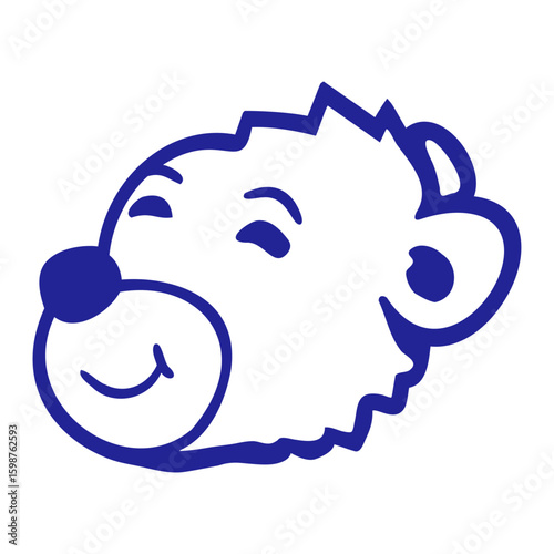 Bear Happy Smile Cute Teddy Friendly Comic Grizzly