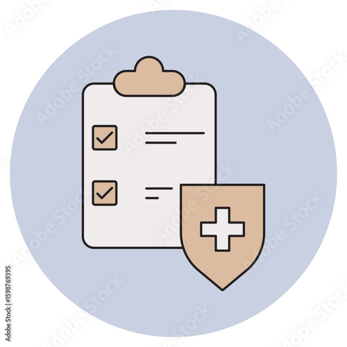Health Insurance icon, Protect Your Future Choose the Right Health Insurance Plan, Comprehensive Coverage, Peace of Mind Your Health, Insured, vector