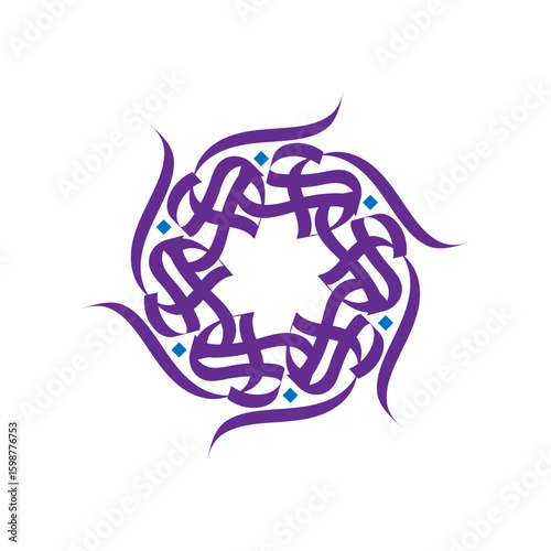 Abstract Arabic Calligraphy art creative design 