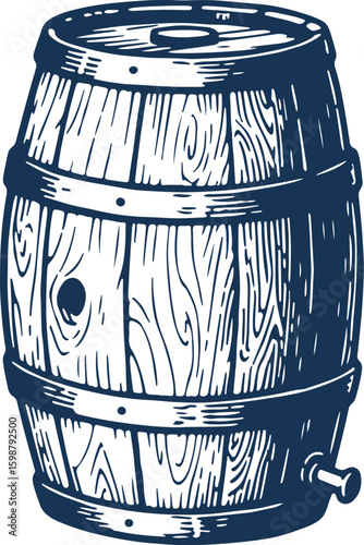 Wooden Wine or Beer Barrel