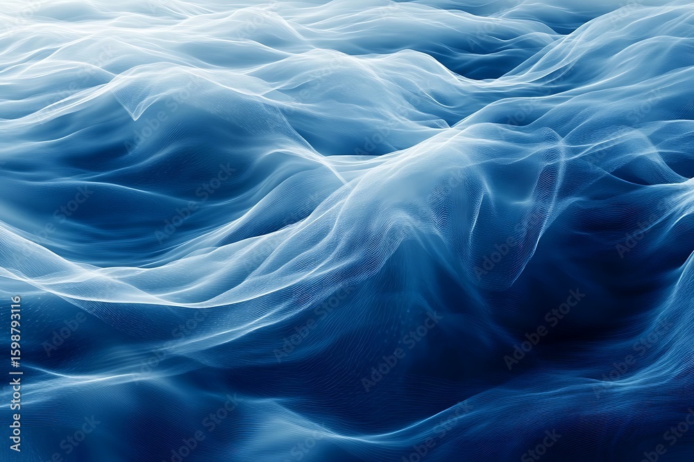 Fototapeta premium Abstract Blue Water Surface with Wave Pattern for Digital Backgrounds