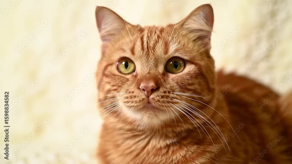 Close-up of a ginger cat Close-up of a ginger cat