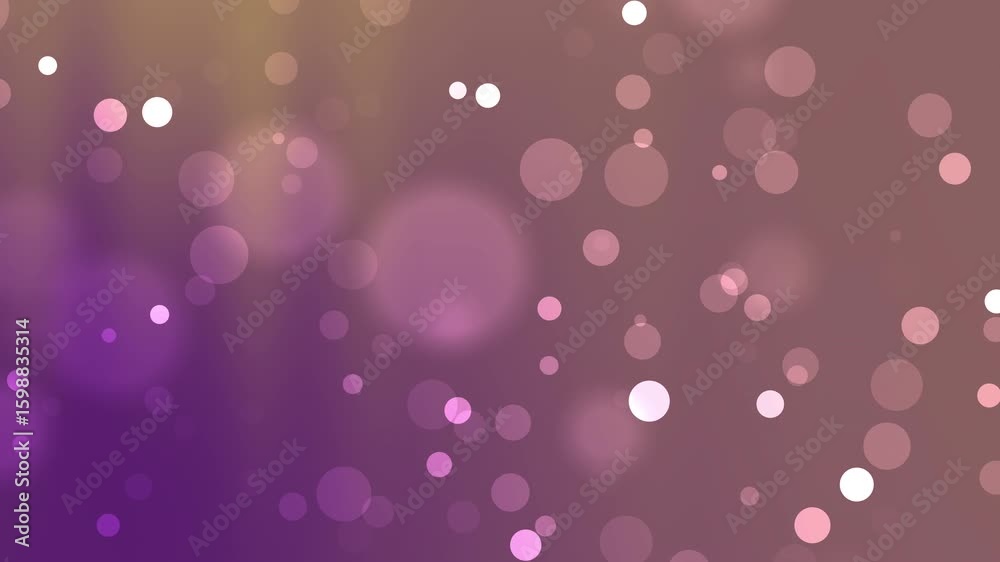 Abstract background featuring soft, glowing bokeh lights in shades of purple, pink, and gold