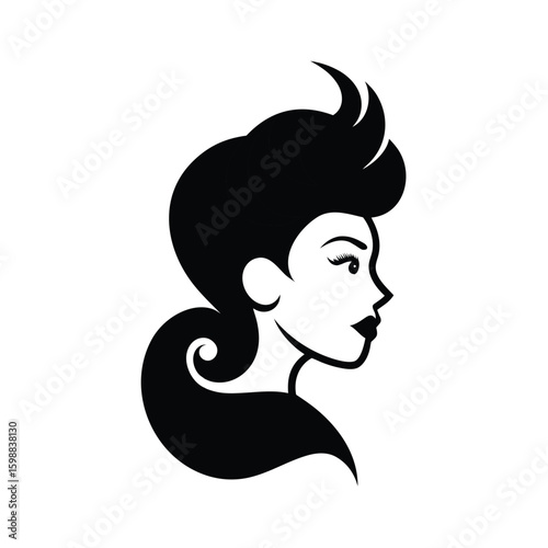 Retro 1940s victory rolls hairstyle with a vintage twist