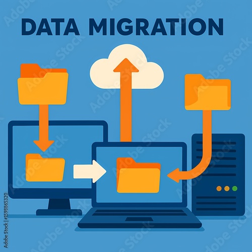 Data Migration Concept – AI generated