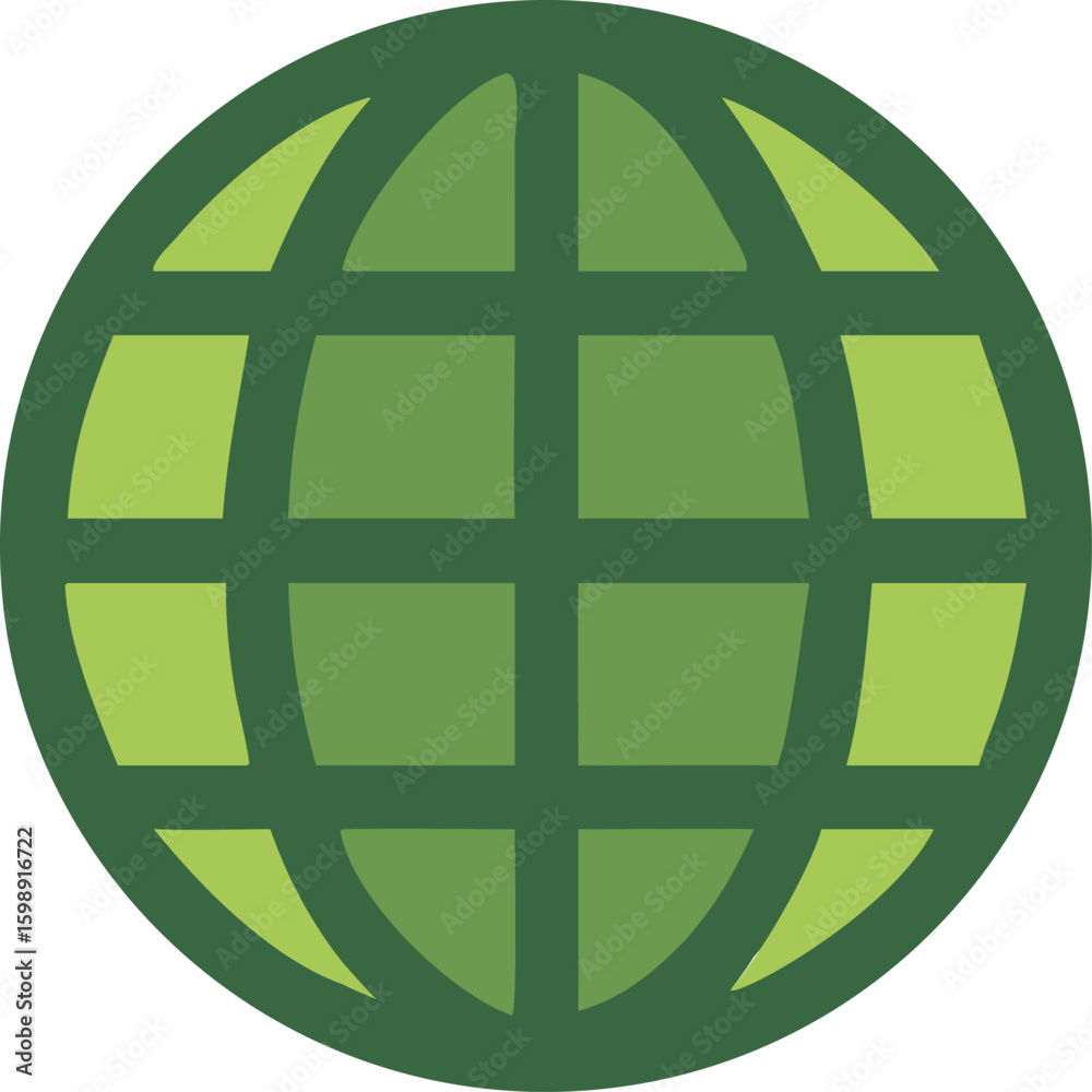 green globe icon green globe icon