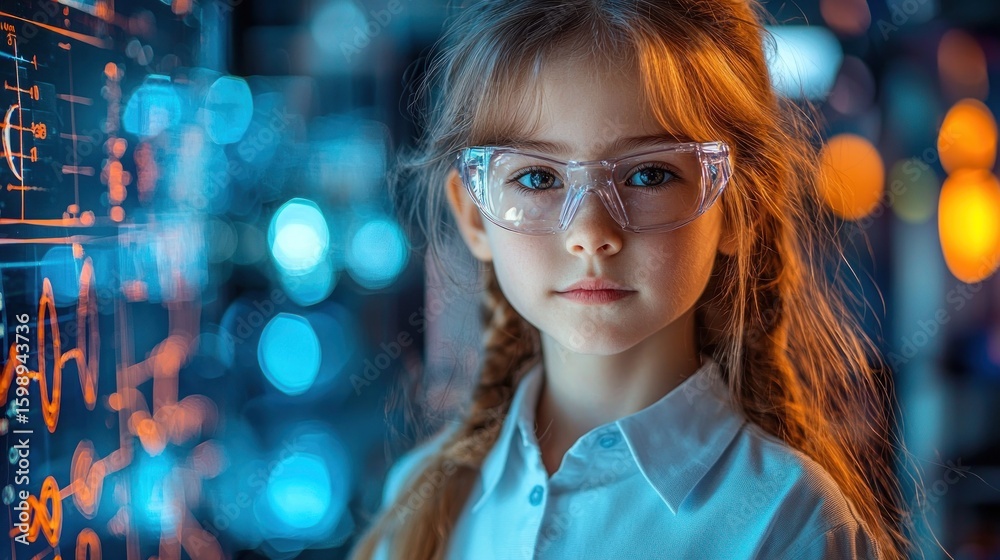Young Girl Scientist: Exploring the Future of Science and Technology Young Girl Scientist: Exploring the Future of Science and Technology