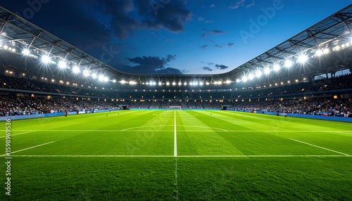 Stadium at twilight