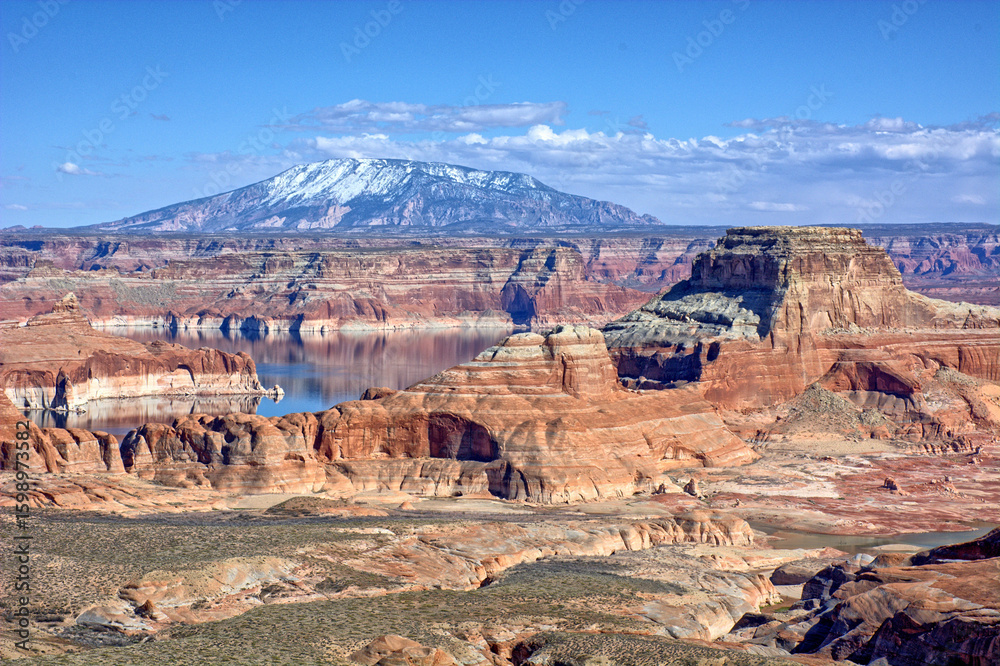 Panoramic View from Alstrom Point, Glen Canyon National Recreation Area, Utah USA Panoramic View from Alstrom Point, Glen Canyon National Recreation Area, Utah USA