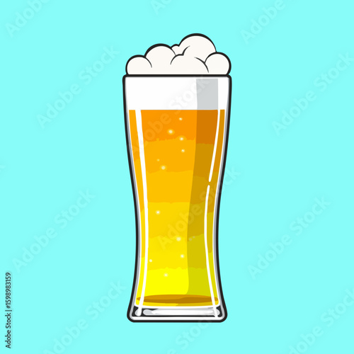 Beer in Tall Glass