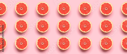 Tasty half grapefruit on pi...