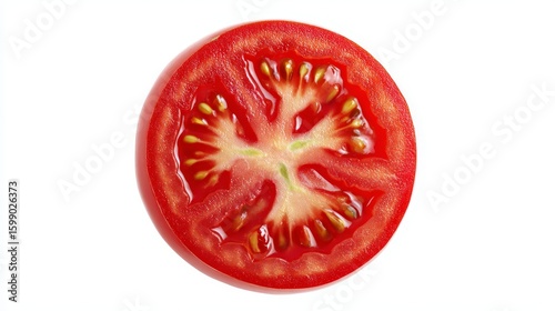 Wallpaper Mural Closeup of a juicy red tomato half, vibrant color and texture for culinary inspiration Torontodigital.ca