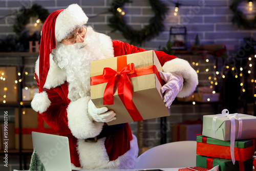 Santa Claus with Christmas ...