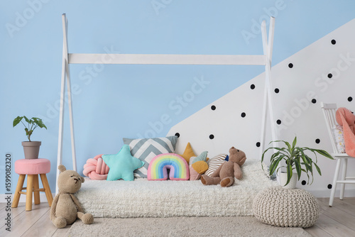 Interior of cozy children's...
