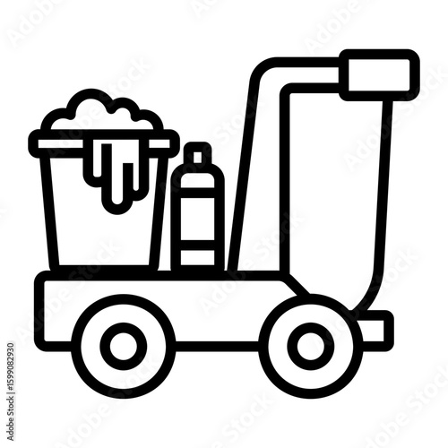 cleaning Line Icon