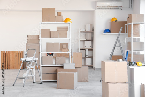 Interior of warehouse with ...