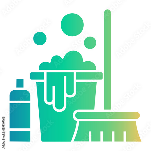 cleaning Gradient icon