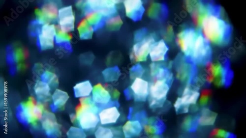 Wallpaper Mural Defocused light scatters, showing spectral colors in a dark space Torontodigital.ca