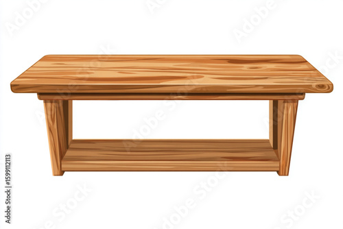 Stylish Wooden Coffee Table Design with Modern Rustic Appeal
