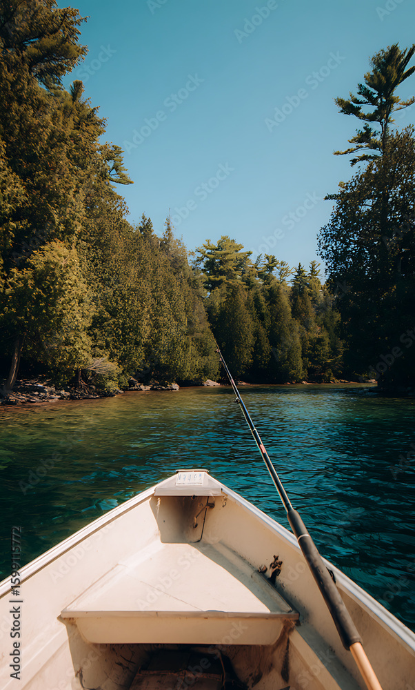 Obraz premium canoe on lake