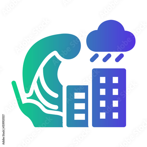 tsunami Gradient icon
