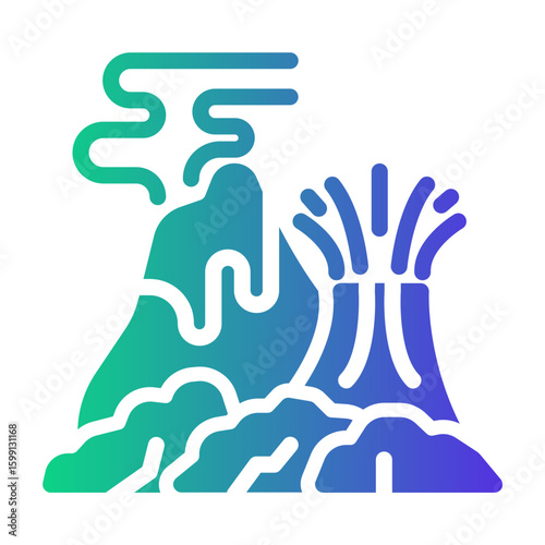 volcano Gradient icon