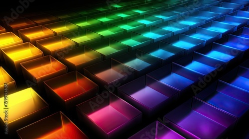 abstract background with colorful squares