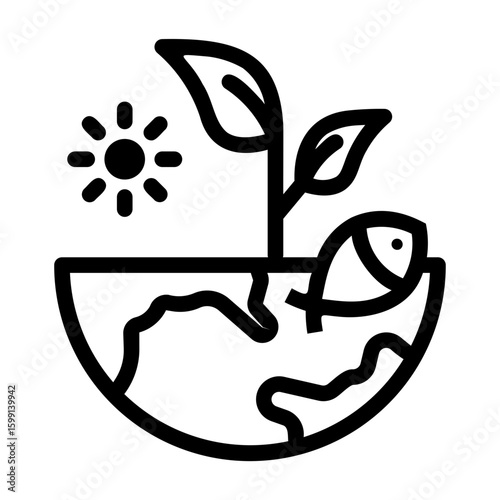 conservation Line Icon