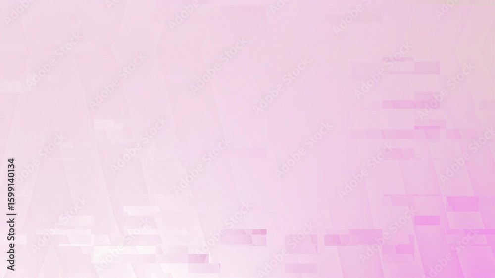Soft pink pixelated background with digital glitch effects. Abstract digital background, concept for modern technology, data stream, graphic design element, or futuristic backdrop