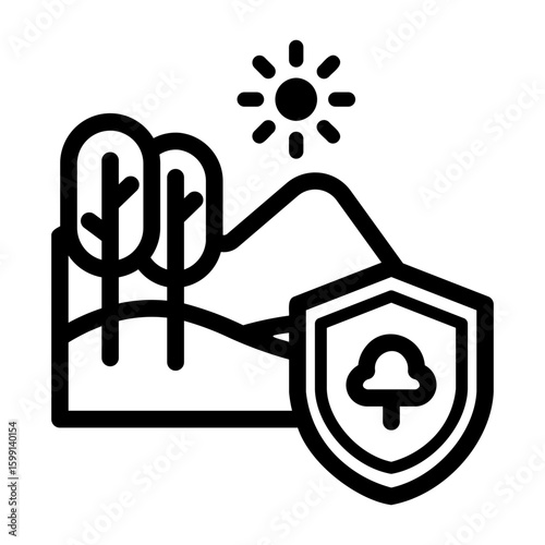 conservation Line Icon